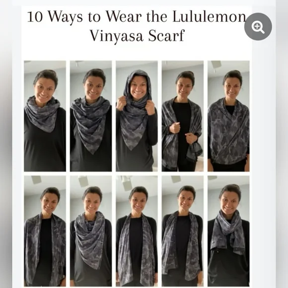 lululemon athletica Charcoal Camouflage Vinyasa Wrap - Picture 3 of 13